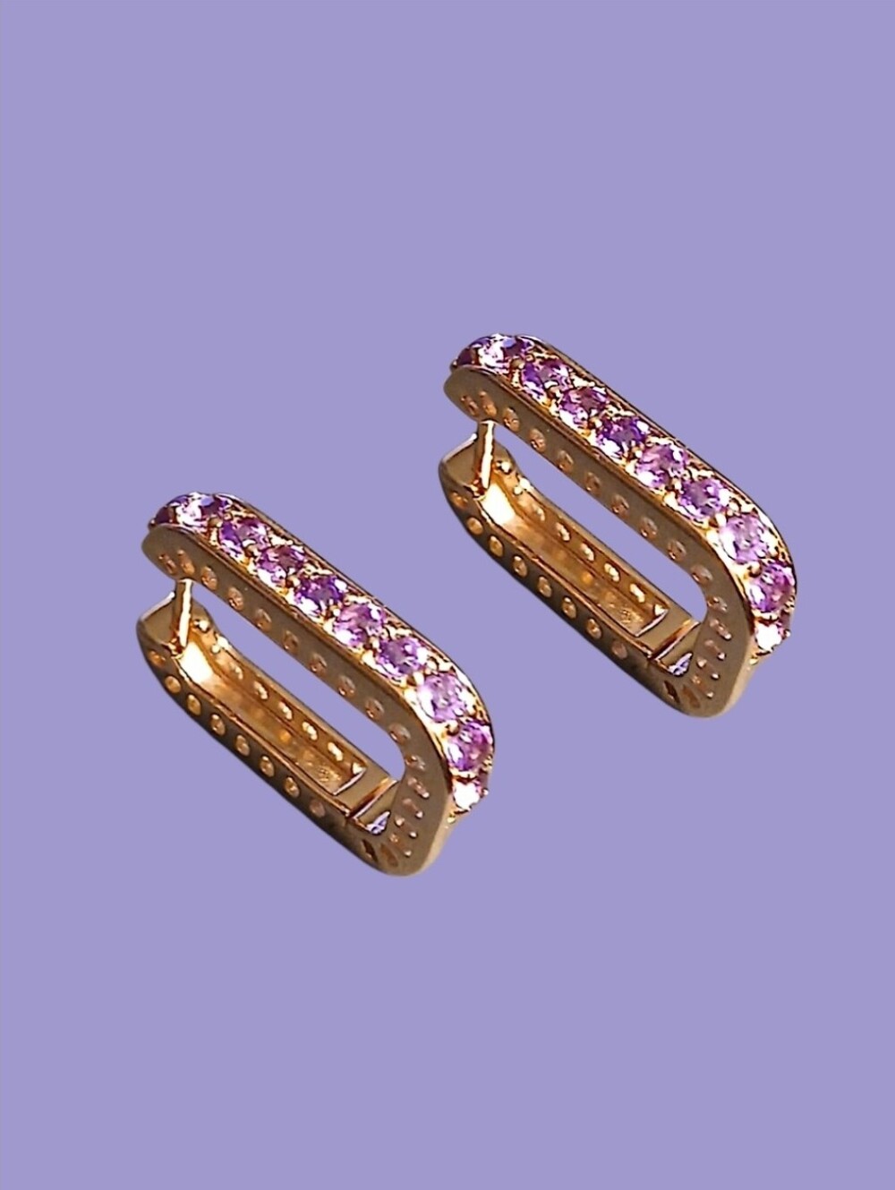 925 Amethyst Earrings